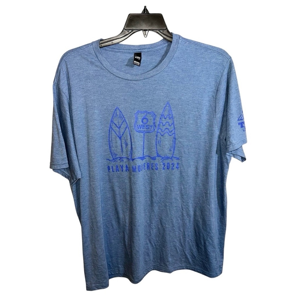 Playa Mujeres 2024 Shirt Men’s Size 2XL Blue District Short Sleeve